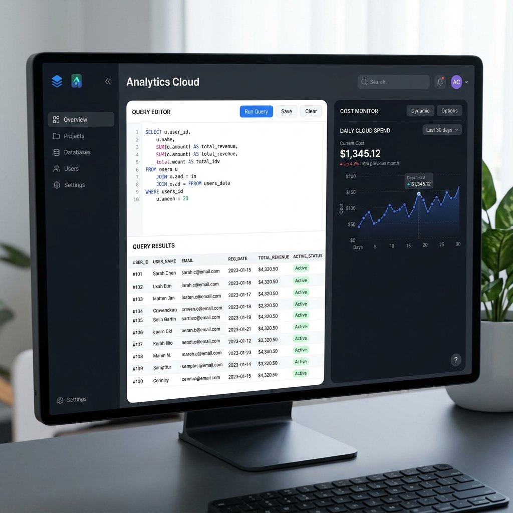 Dark‑mode dashboard